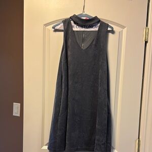 Wishlist Gray Sleeveless A-Line Mini Dress